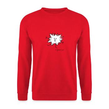 Flauschtier stachelig - Bestiolus Spinosus - Unisex Pullover - Rot - Vorne - Alina (178cm) & Michal (187cm)