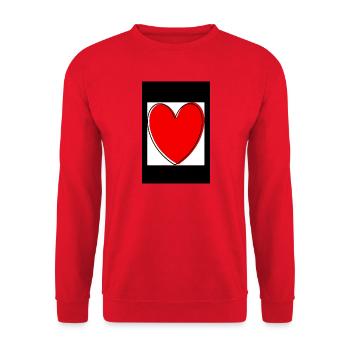 Cadeau pour la fête des mères : Idée de cadeau pour la fête des mères - Sweat-shirt Unisexe - rouge - Devant - Alina (178cm) & Michal (187cm)