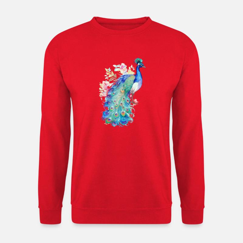 Peacock - Unisex Sweatshirt - red