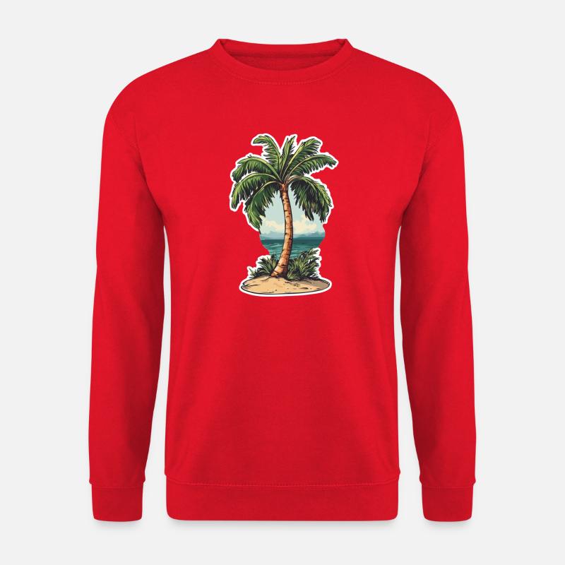 Palm tree - Unisex Sweatshirt - red