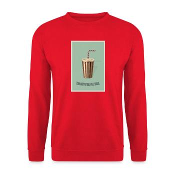 Zero Motivation Full Sugar  - Unisex Pullover - Rot - Vorne - Alina (178cm) & Michal (187cm)
