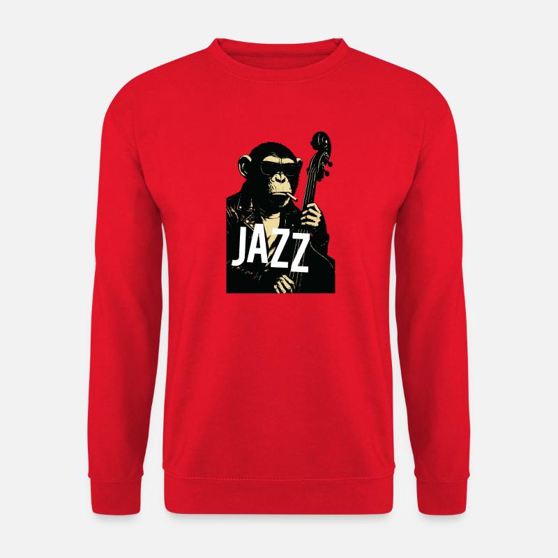 Jazz Monkey Noir Tee - Unisex Sweatshirt - red