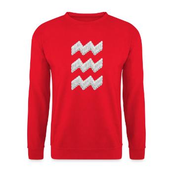 Eindhoven Vibes embroidery look white (printed) - Unisex Sweatshirt - red - Front - Alina (178cm) & Michal (187cm)