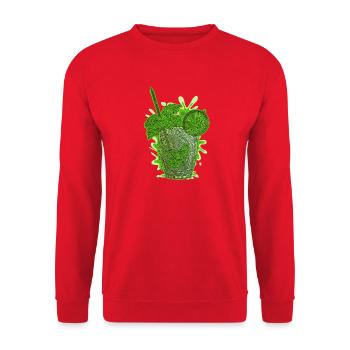 Labyrinthine Mojito - Unisex Sweatshirt - red - Front - Alina (178cm) & Michal (187cm)