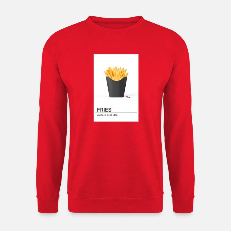 Fries Always A Good Idea - Unisex Pullover - Rot