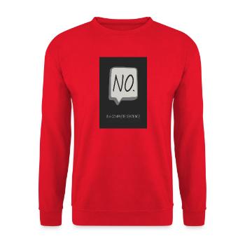 NO. is a complete set - Unisex Sweatshirt - red - Front - Alina (178cm) & Michal (187cm)
