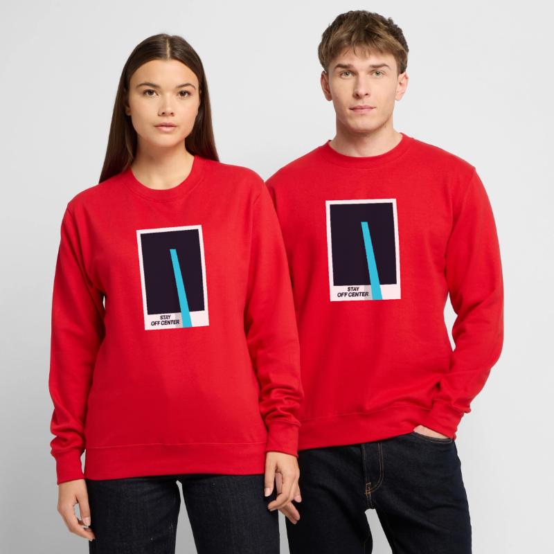 Reste hors du centre. Déclaration de conception moderne Sweat-shirt Unisexe