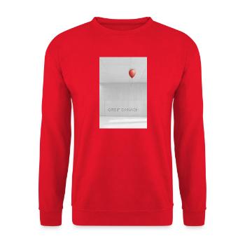 Greif danach Spruch Motivation Erfolg Ziel - Unisex Pullover - Rot - Vorne - Alina (178cm) & Michal (187cm)