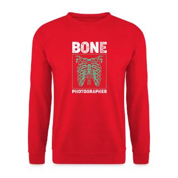 Radiologe Radiologie Röntgen Rad Tech MRT - Unisex Pullover - Rot - Vorne - Alina (178cm) & Michal (187cm)