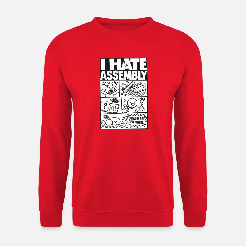 I Hate Assembly Instructions - Unisex Sweatshirt - red