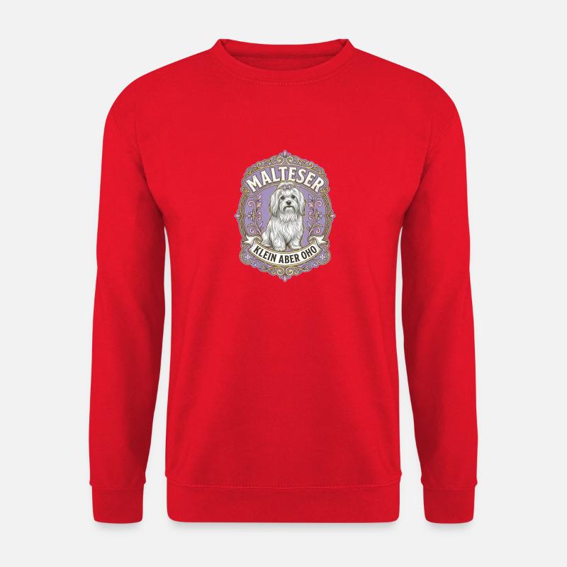 Malteser Vintage Emblem Retro Design - Unisex Pullover - Rot
