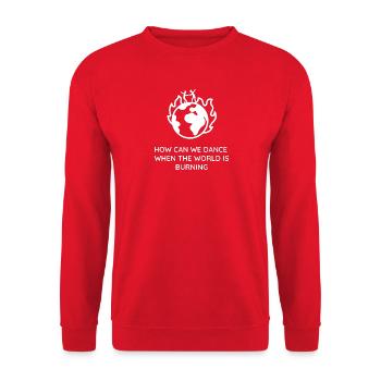 HOW CAN WE DANCE - Unisex Sweatshirt - red - Front - Alina (178cm) & Michal (187cm)