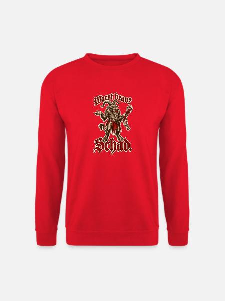 Krampus Warst brav Schad - Unisex Pullover - Rot