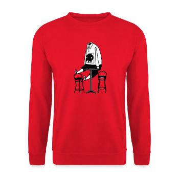 Wandmalereien - Unisex Pullover - Rot - Vorne - Alina (178cm) & Michal (187cm)
