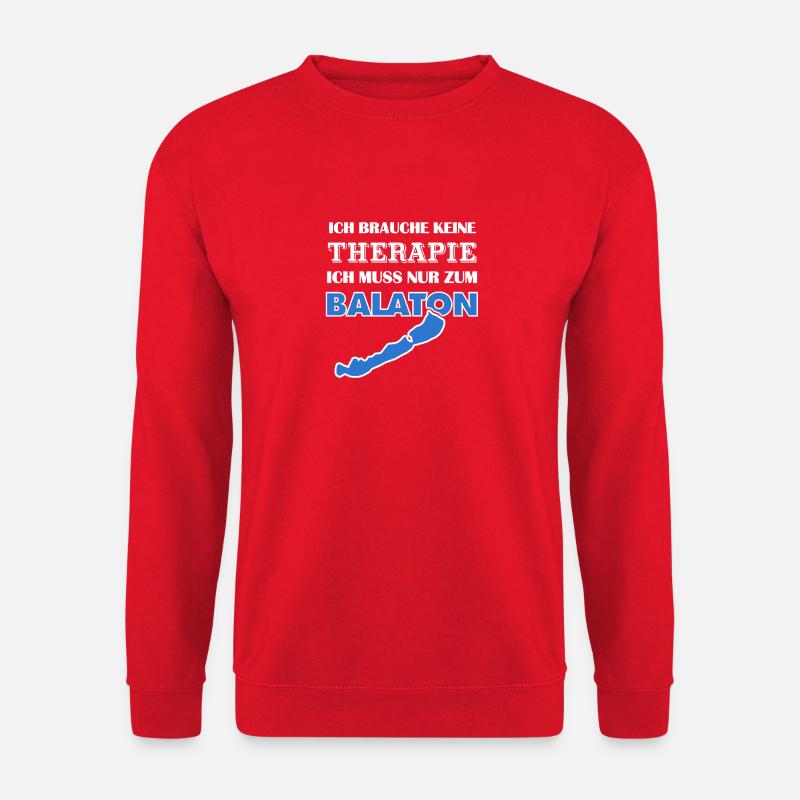 Balaton ist Therapie - Unisex Pullover - Rot