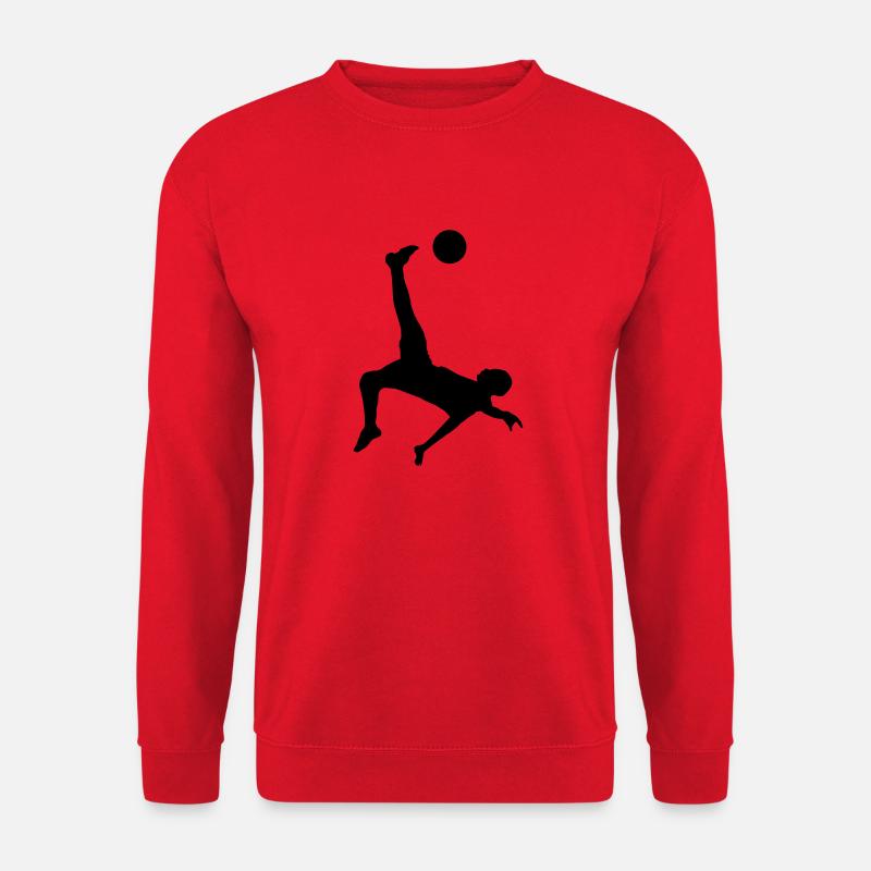 soccer male plain de - Unisex Pullover - Rot