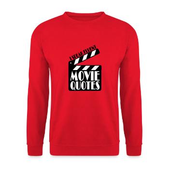 parler couramment des citations de films - Sweat-shirt Unisexe - rouge - Devant - Alina (178cm) & Michal (187cm)