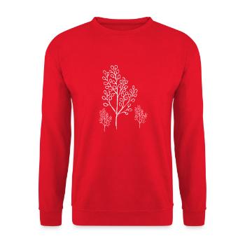 Florist Flower Plant Nature Gardener - Unisex Sweatshirt - red - Front - Alina (178cm) & Michal (187cm)