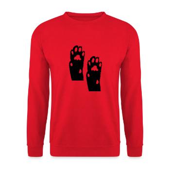 Hund Dog - Unisex Sweatshirt - red - Front - Alina (178cm) & Michal (187cm)