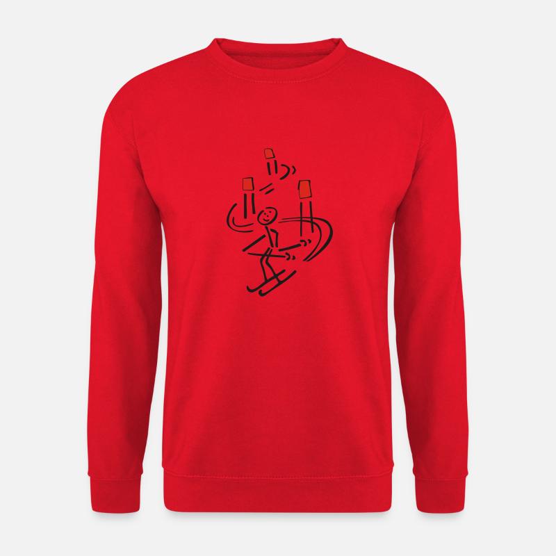 simple ski - Unisex Sweatshirt - red