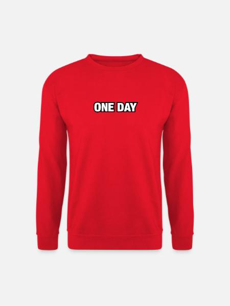 One Day Moment Typography - Unisex Sweatshirt - red