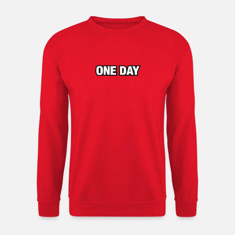 One Day Moment Typography - Unisex Sweatshirt - red