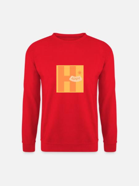 Happy - Unisex Pullover - Rot