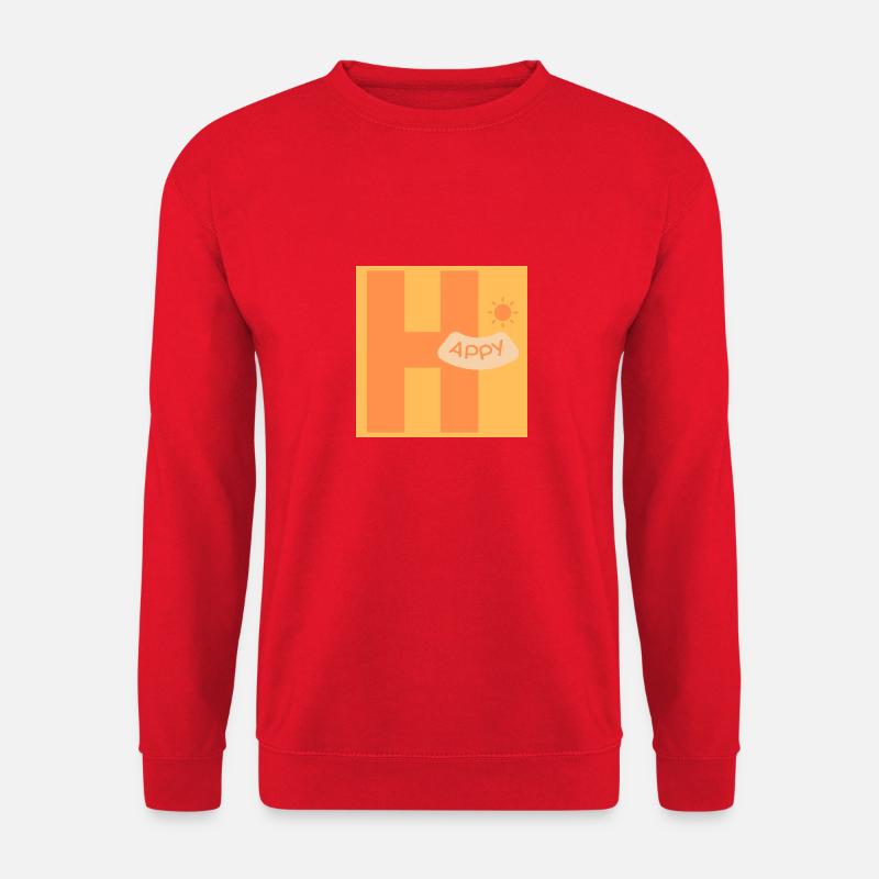 Happy - Unisex Pullover - Rot