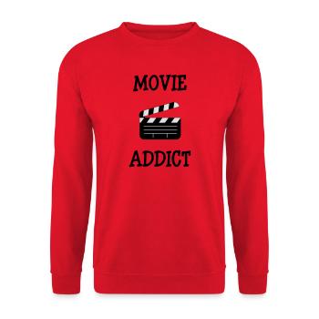 Movie Addict - Unisex Sweatshirt - red - Front - Alina (178cm) & Michal (187cm)