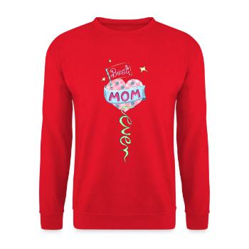 La meilleure maman de tous les temps! - Sweat-shirt Unisexe - rouge - Devant - Alina (178cm) & Michal (187cm)