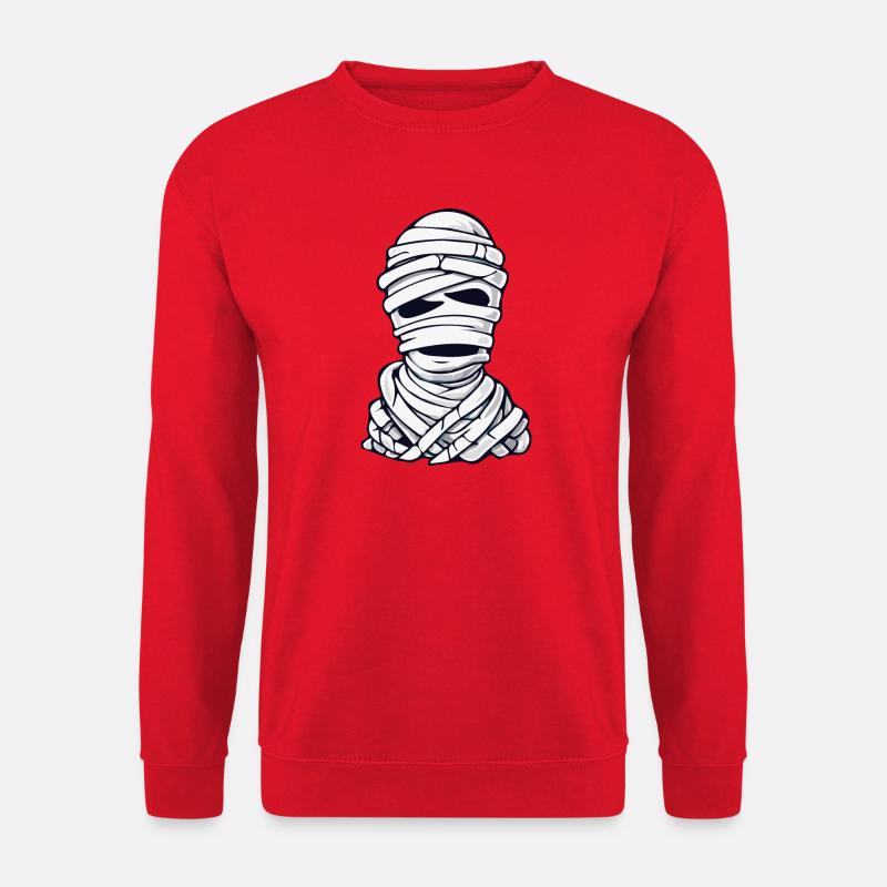Classic Mummy Cartoon Pattern - Unisex Sweatshirt - red