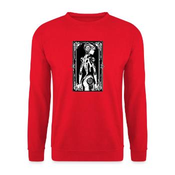 Android Art Nouveau - Unisex Sweatshirt - red - Front - Alina (178cm) & Michal (187cm)