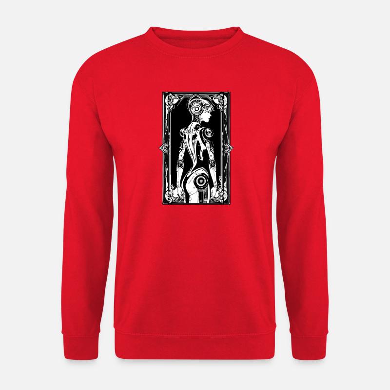 Android Art Nouveau - Unisex Pullover - Rot