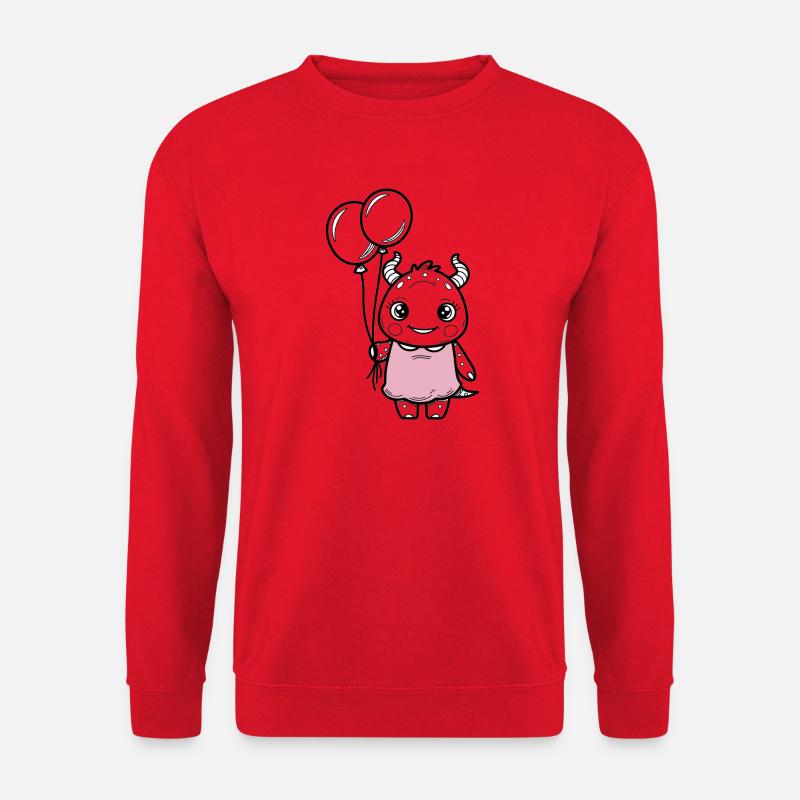 2 kleinesMonster rosa - Unisex Pullover - Rot