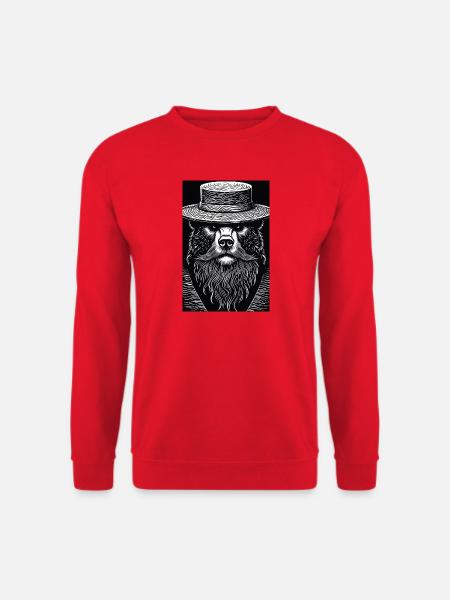 The Silent Grizzly - Unisex Sweatshirt - red