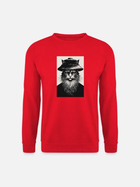The Silent Cat - Unisex Sweatshirt - red