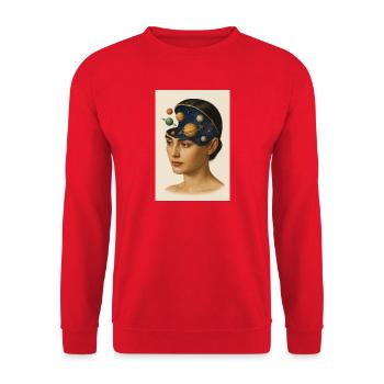 L’ de l’astronomie - Sweat-shirt Unisexe - rouge - Devant - Alina (178cm) & Michal (187cm)