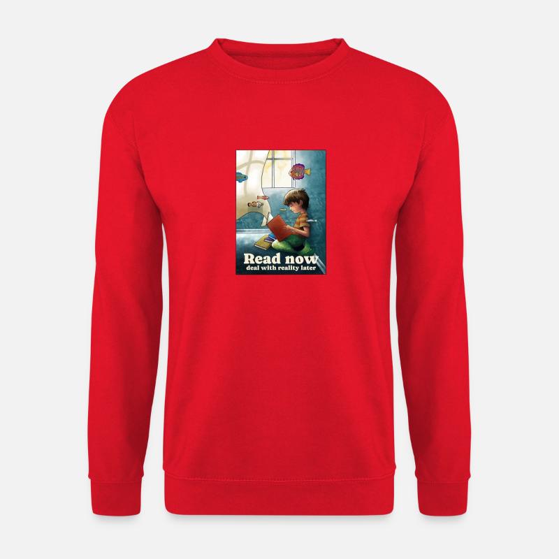 Reading below the surface - Unisex Sweatshirt - red