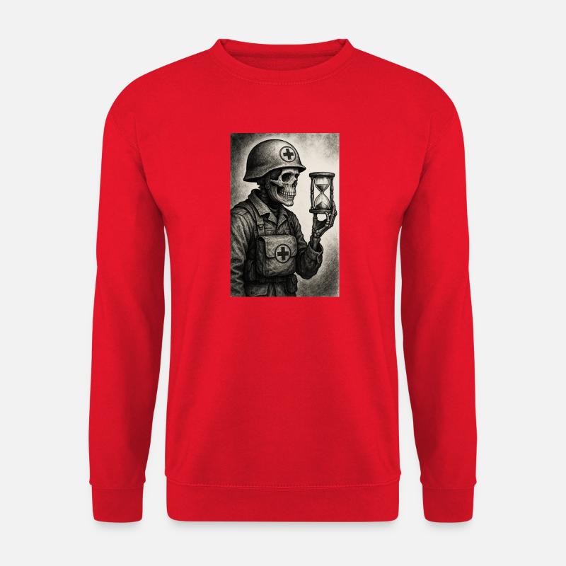 Mähdrescher der Zeit - Unisex Pullover - Rot