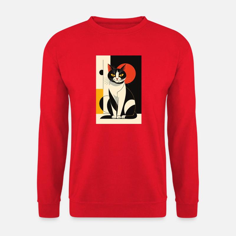 Avant-garde Cat R01 - Unisex Sweatshirt - red