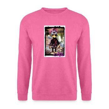 Eingängiges Steampunk-Maskottchen Mädchen Street - Unisex Pullover - Pink - Vorne