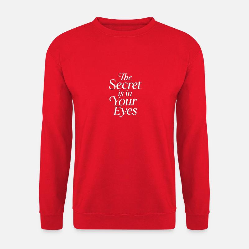 Geheime Augen Motivgestaltung - Unisex Pullover - Rot
