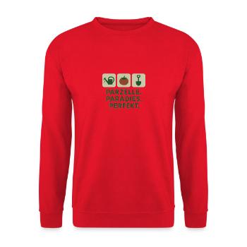 Plot Paradise Perfect - Unisex Sweatshirt - red - Front - Alina (178cm) & Michal (187cm)