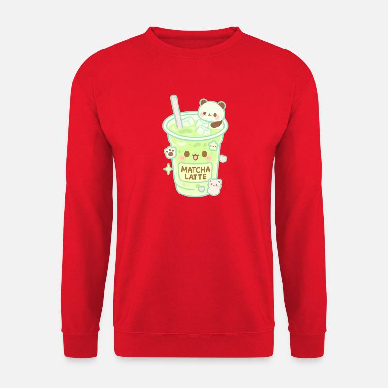 Matcha Latte Panda - Unisex Pullover - Rot