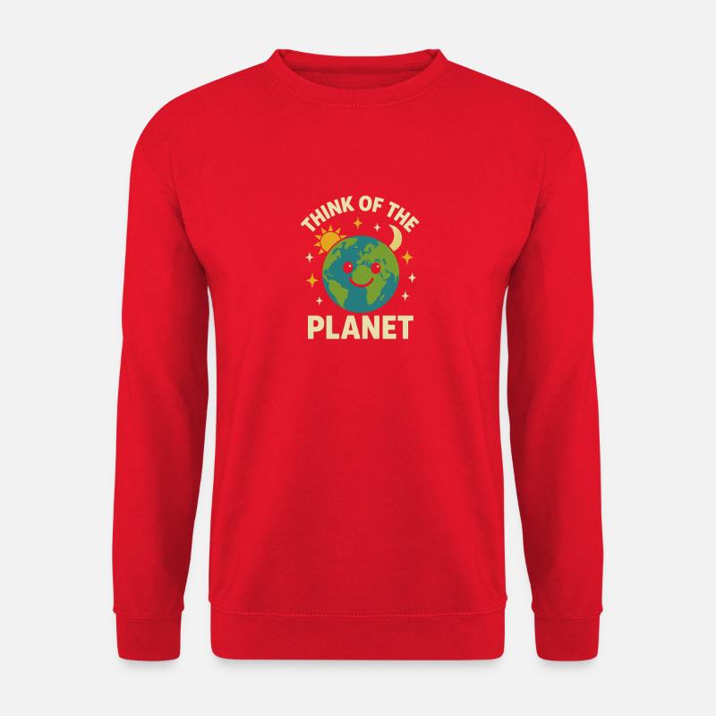 Think of the Planet 🌍 - Unisex Pullover - Rot