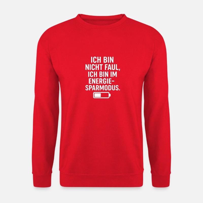 Ich bin im Energiesparmodus - Unisex Pullover - Rot