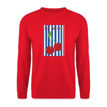 Ma chérie - Sweat-shirt Unisexe - rouge - Devant - Alina (178cm) & Michal (187cm)
