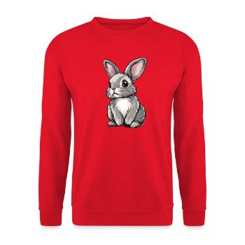 Hare - Unisex Sweatshirt - red - Front - Alina (178cm) & Michal (187cm)
