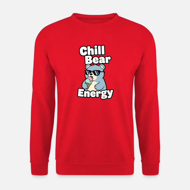 Chill Bear Energy - Unisex Pullover - Rot