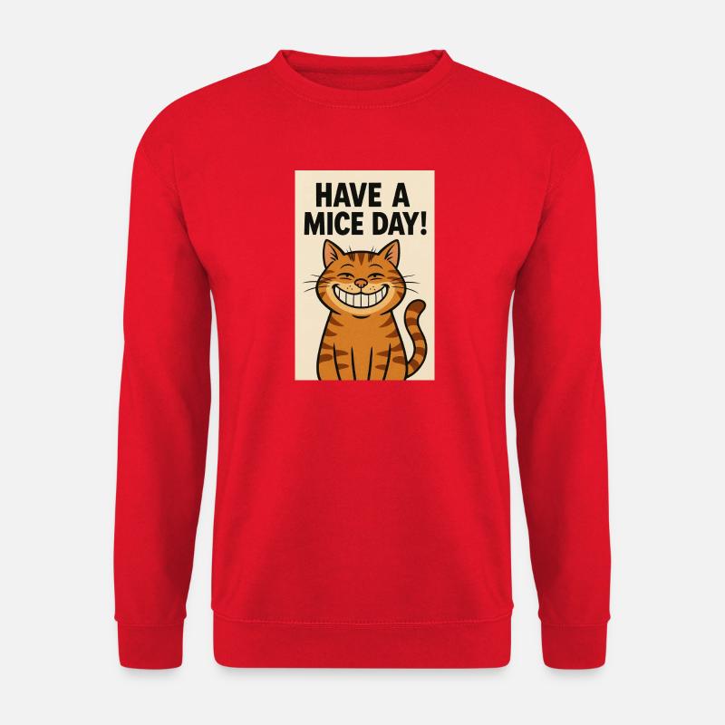 Have a Mice Day Katzenlachen - Unisex Sweatshirt - red